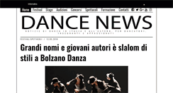 Desktop Screenshot of dancenews.it