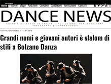 Tablet Screenshot of dancenews.it